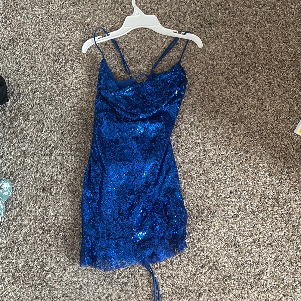 Lucy in the Sky Blue Sequin Dress